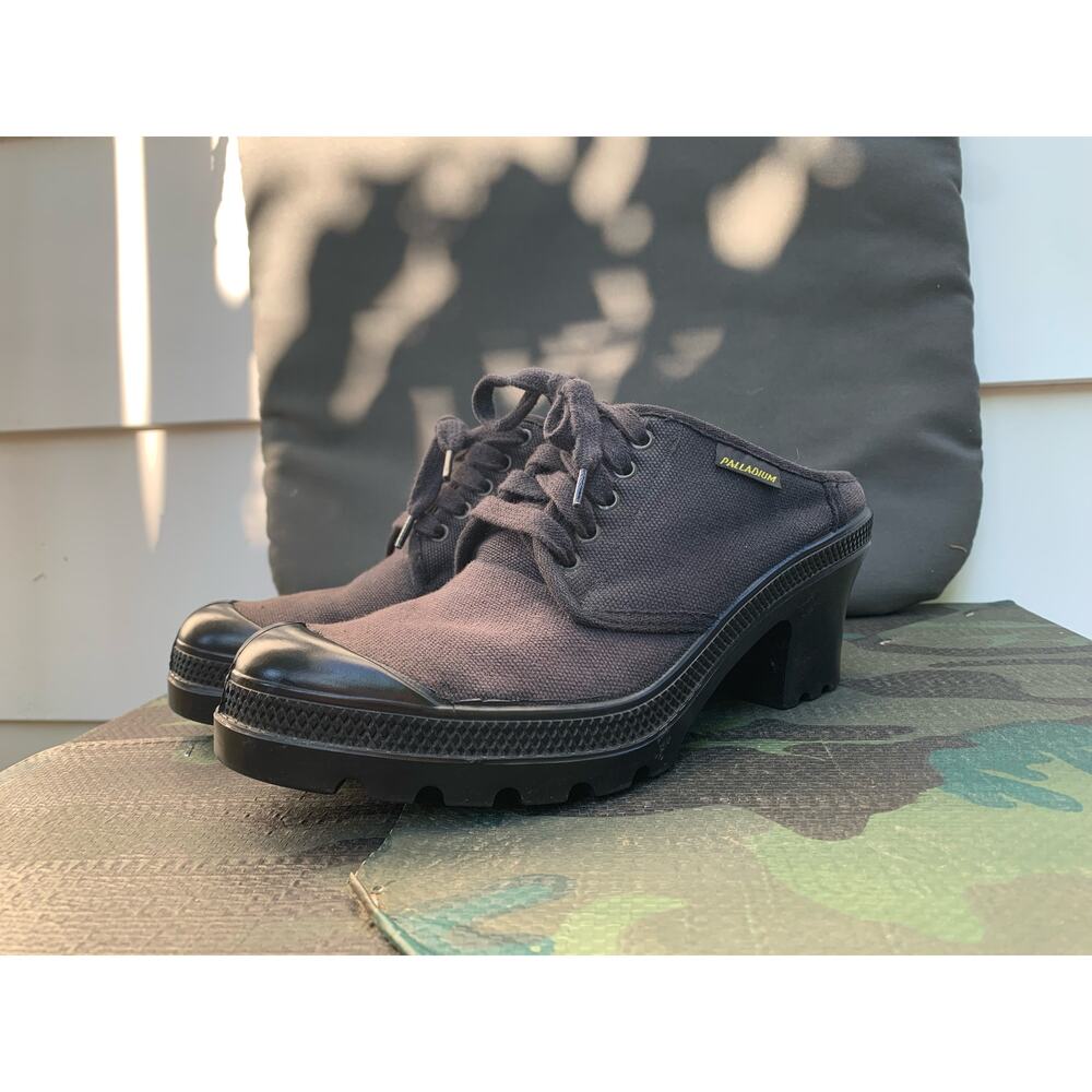 Palladium brand / Heeled / backless / sneakers / grey / without‎ insoles / EU 37